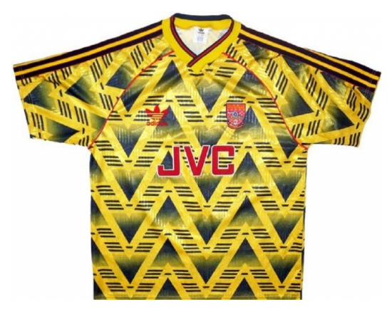 1991-1993 Arsenal Retro Away Kit Soccer Jersey